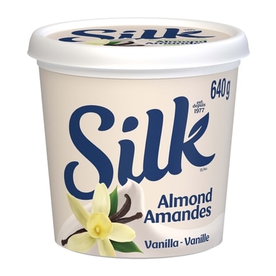 Silk Dairy Free Plant Based Almond Vegan Yogurt, Vanilla Flavour 640 g, $1.33/100g