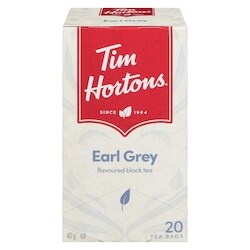 Tim Hortons Tea, Naturally Flavoured Black  Earl Grey 20  Bag 20 ea, $0.30/1ea