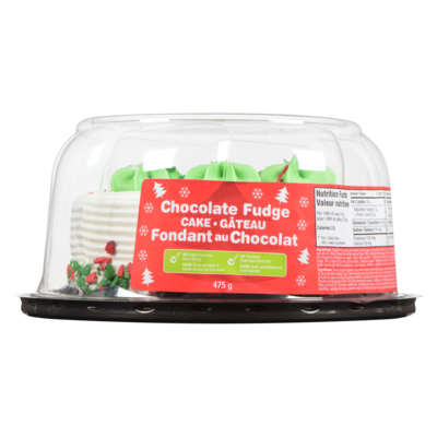 6" Holiday Chocolate Fudge Cake