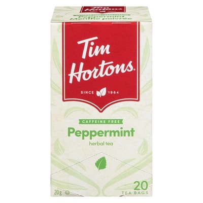 Tim Hortons Herbal Tea Peppermint Caffeine Free 20 Tea Bags 20 ea, $0.30/1ea
