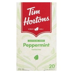 Tim Hortons Herbal Tea Peppermint Caffeine Free 20 Tea Bags - 20