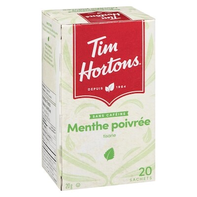 Tisane à la menthe poivrée sans caféine, 20&nbsp;sachets de thé