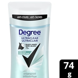 Degree UltraClear Black + White Antiperspirant Pure Rain 74 g, $10.12/100g