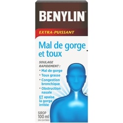 Benylin Beny Sirop Toux Mal De Gorge 100 ml, 9,99 $/100ml