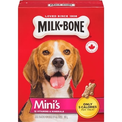 Milkbone Dog Biscuits Original Mini's 850 g, $0.59/100g