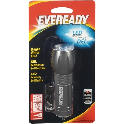 Energizer Eveready Compact Metal LED Flashlight 1 ea, $9.00/1ea