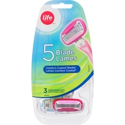 Life Rasoir jetable à 5 lames pour femmes 1 ea, 7,49 $/1ch