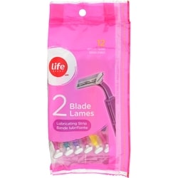 Life Brand Women Twin Blade Disposable Pastel Razor 1 ea, $3.49/1ea