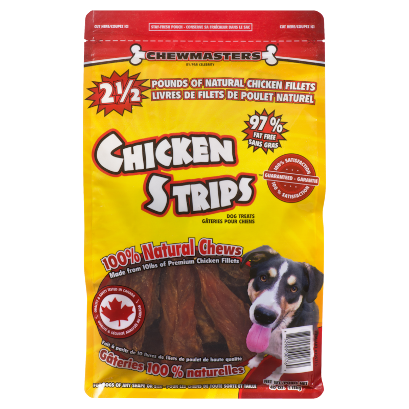 Dog Food, Chicken Strips Dog Treats for Dogs of any Shape or Size