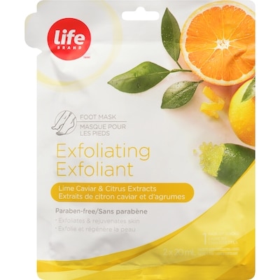 Life Masque pour les pieds exfoliant 1 ea, 4,29 $/1ch