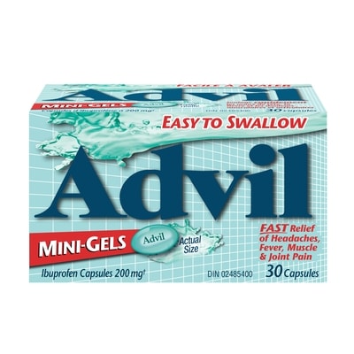 Advil Ibuprofen Capsules 200 mg Mini-Gels 30 Capsules 30 ea, $0.43/1ea