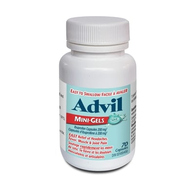 Advil Mini-Gels (Capsules) 70 ea, 0,21 $/1ch
