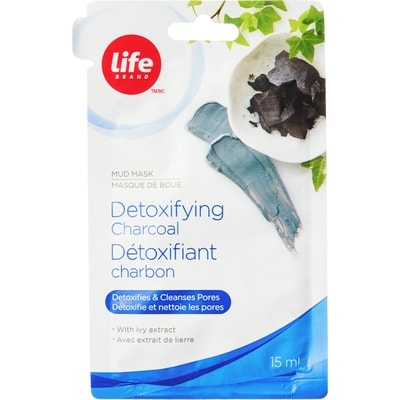 Life Brand Detoxifying Charcoal Mud Mask 15 ml