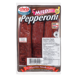 Chris Brothers Mild Pepperoni 250 g, $2.52/100g