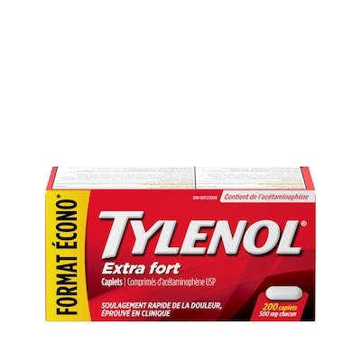 Tylenol Comprimé extra-fort 200 ea, 0,11 $/1ch