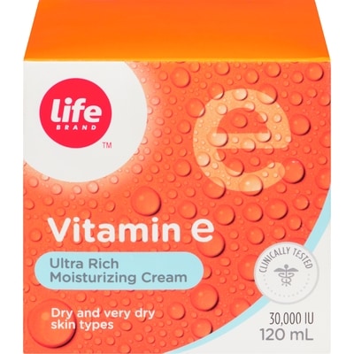 Life Brand Vitamin E Ultra-Rich Moisturizing Cream 120 ml, $10.83/100ml