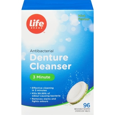 Life Brand Denture Cleansers 3 Minute 96 ea, $0.07/1ea