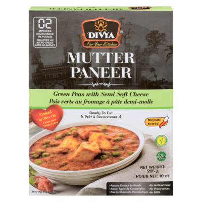 Divya Mutter Paneer 300 g, $0.66/100g