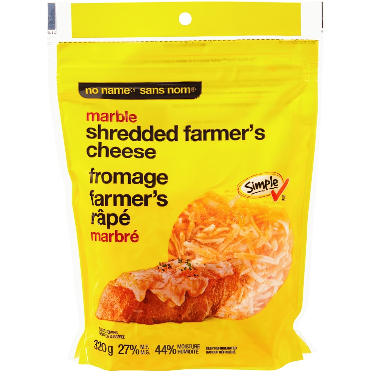 No Name Shredded Farmer's Marble Cheese
