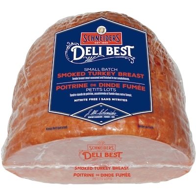 Schneiders Small Batch Smoked Turkey Breast $39.90/1kg $18.10/1lb
