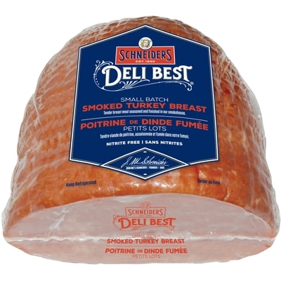 Schneiders Poitrine de dinde fumée en petits lots 39,90 $/1kg 18,10 $/1lb