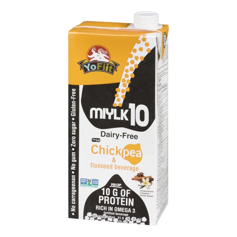 Miylk10 Chickpea & Flaxseed Beverage Unsweetened Cinnamon / Vanilla Flavour