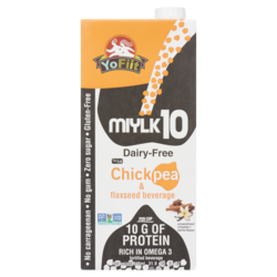 ミルク T.yayoi YoFiit Miylk10 Chickpea & Flaxseed Beverage Unsweetened Cinnamon