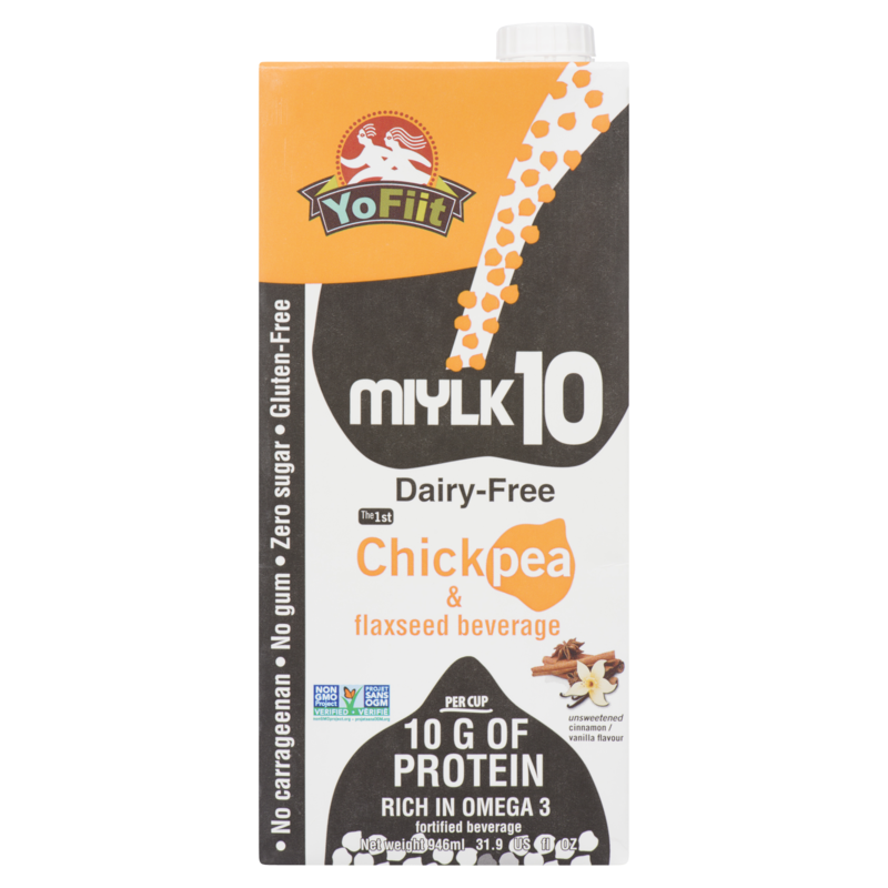 Miylk10 Chickpea & Flaxseed Beverage Unsweetened Cinnamon / Vanilla Flavour