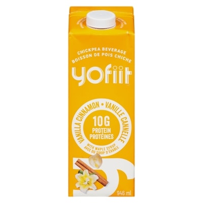 YoFiit Boisson sans sucre aux pois chiches et aux graines de lin YoFiit Miylk10, cannelle et vanille 946 ml, 0,69 $/100ml