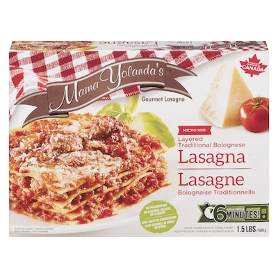 Mama Yolanda's Layered Traditional Bolognese Lasagna Micro Mini 680 g, $1.47/100g