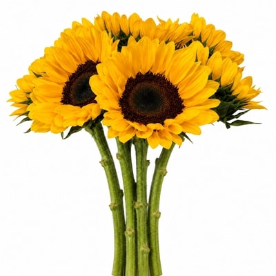 null Tournesols frais, 5 tiges 1 ea, 10,00 $/1ch
