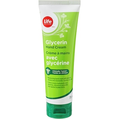 Life Crème à mains avec glycérine 75 ml, 5,33 $/100ml