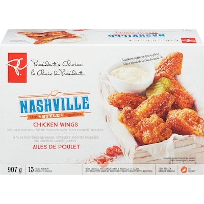 President's Choice Nashville-Style Chicken Wings 907 g, $1.98/100g
