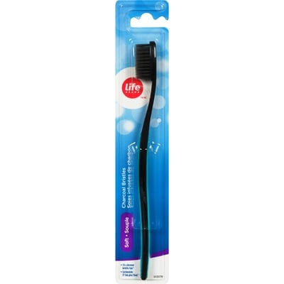 Life Brosse à dents à soies charbon 1 ea, 5,00 $/1ch