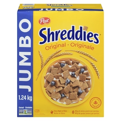 Shreddies Shreddies Cereal Original Jumbo 1.24 kg, $0.85/100g