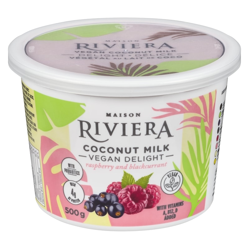 Coconut Milk Vegan Yogurt - Raspberry Blackcurrant