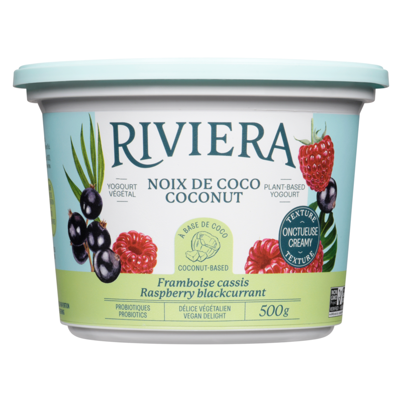 Coconut Milk Vegan Yogurt - Raspberry Blackcurrant