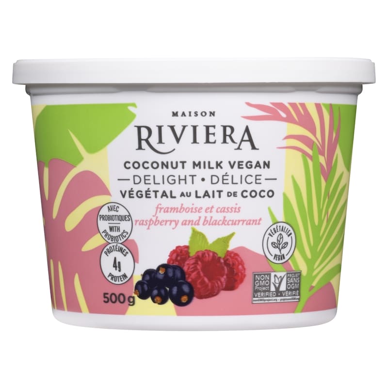 Coconut Milk Vegan Yogurt - Raspberry Blackcurrant