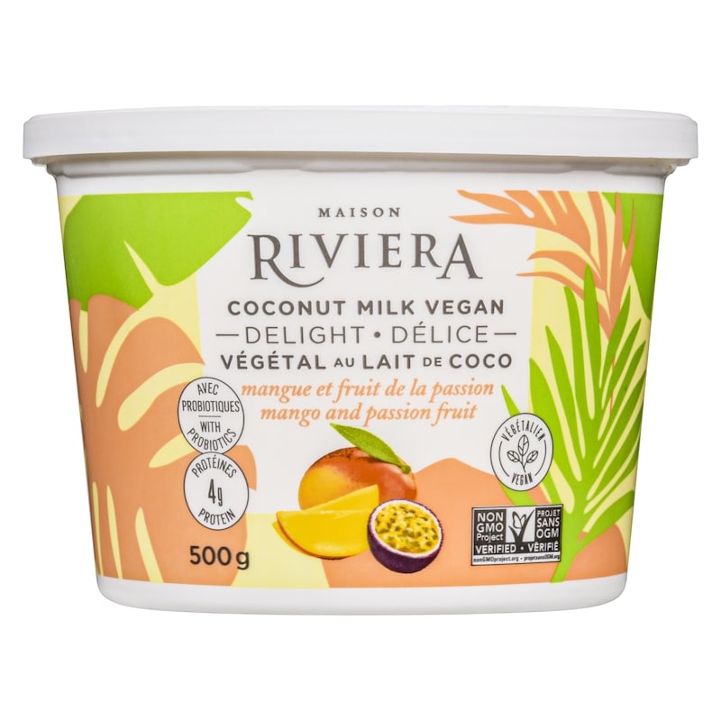 Coconut Milk Vegan Yogurt - Mango And Passion Fruit