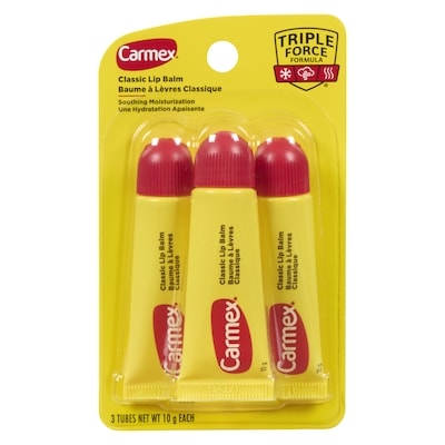 Carmex Classic Flavour Squeeze Lip Balm Tube 3 Pack - 30 g | No