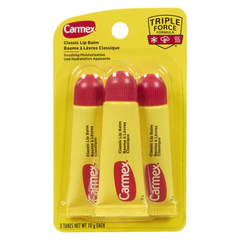 Classic Flavour Squeeze Lip Balm Tube 3 Pack