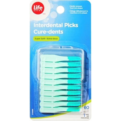 Life Pics interdentaires très souples 60 ea, 0,10 $/1ch