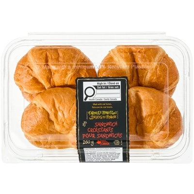 Farmer's Market Sandwich Croissant 4-Pack 260 g, $2.12/100g