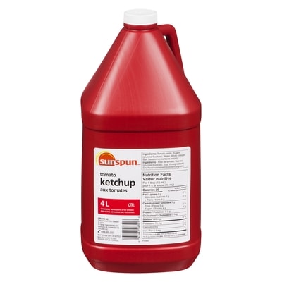 Sunspun Tomato Ketchup 4 l, $0.31/100ml