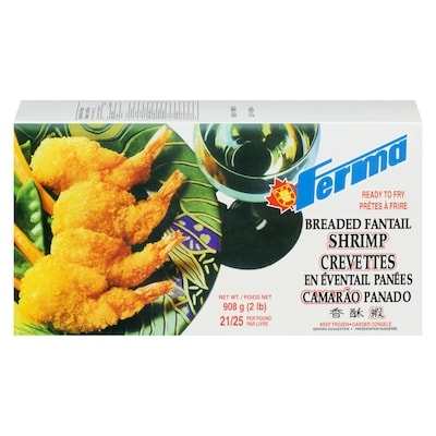 Ferma Breaded Shrimp, 21/25 Count 907 g, $2.48/100g
