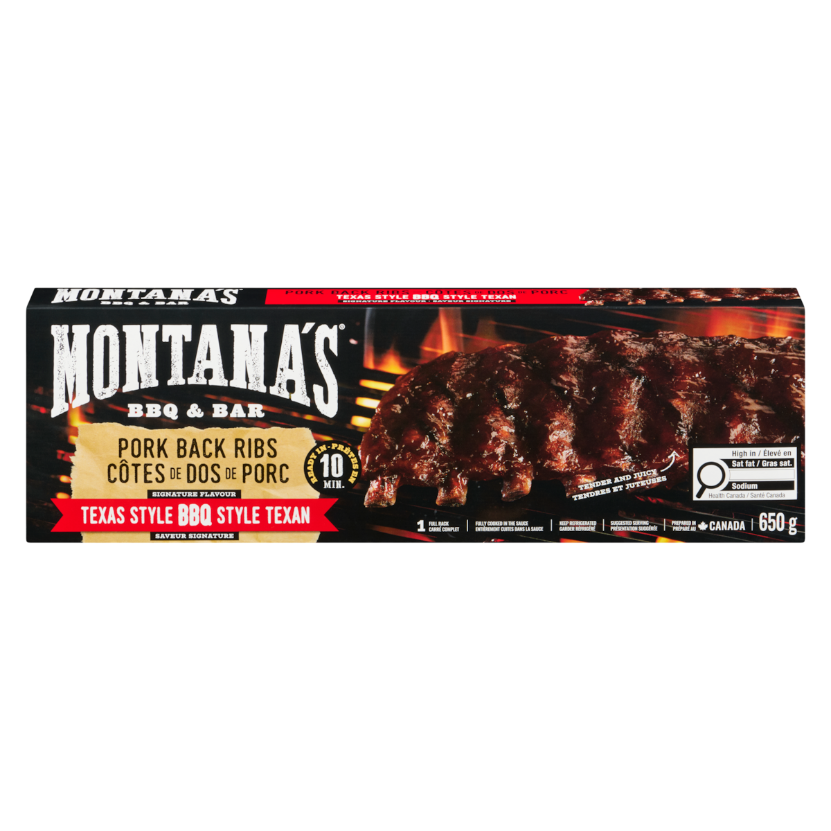 Montana's Pork Back Ribs Texas Style BBQ