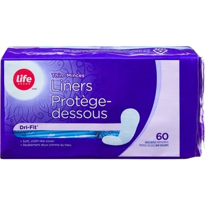 Life Brand Liner, Thin 60 ea, $0.06/1ea