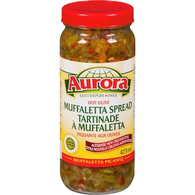 Aurora Muffaletta Hot 473 ml, $1.69/100ml