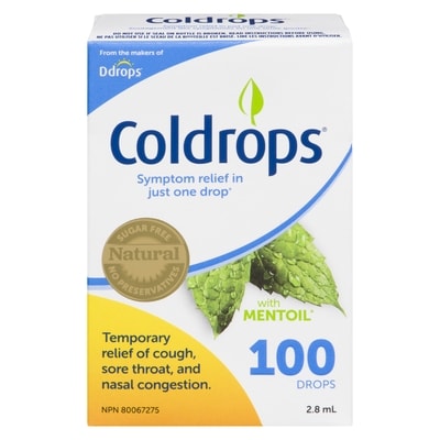 Ddrops Cold symptoms relief in just one drop 2.8 ml, $356.79/100ml