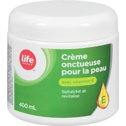 Life Crème riche pour le corps avec aloès naturel et vitamine E 400 ml, 1,62 $/100ml